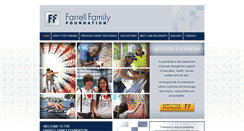 Desktop Screenshot of farrellfamilyfoundation.com